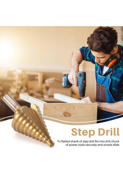 Kademeli Matkap Konik Matkap Uçları, Yüksek Hızlı Çelik 10 Kademeli 1/4 Ila 1-3/8 Inç (Yurt Dışından) fırsatları