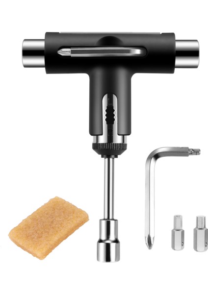 Skate Tool Entegrasyonu Çok Fonksiyonlu Ratchet Kaykay Aleti ve Kaykay Tutma Bandı Silgi Seti (Yurt Dışından) modelleri