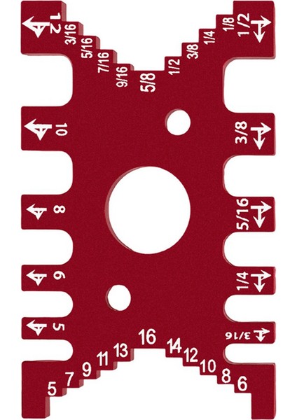 Kırlangıç Kuyruğu Aparatı - Ahşap Işleme Dübel-Boşluk Ölçer Ölçüm Kartı Dübel Kesici, Freze Ucu A Için Alüminyum Alaşımlı Derinlik Ölçer (Yurt Dışından)