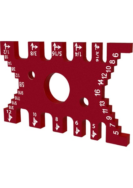 Kırlangıç Kuyruğu Aparatı - Ahşap Işleme Dübel-Boşluk Ölçer Ölçüm Kartı Dübel Kesici, Freze Ucu A Için Alüminyum Alaşımlı Derinlik Ölçer (Yurt Dışından) indirimleri