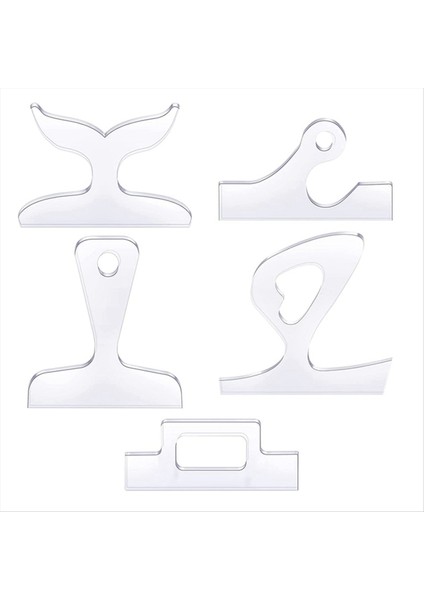 5 Parça Sap Kesme Şablonu Mutfak Kesme Tahtası Şablon Aracı (Yurt Dışından)