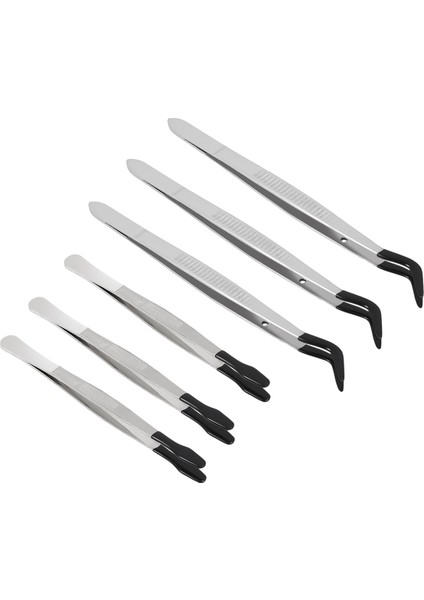 Adet Kauçuk Uçlu Cımbız Pvc Silikon Hassas Cımbız (Siyah) (Yurt Dışından)