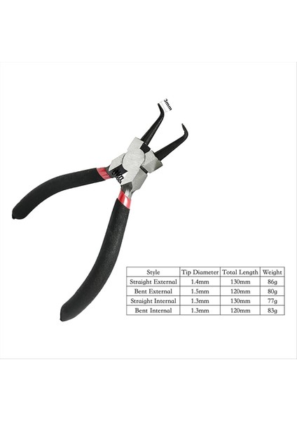 Küçük Segman Pense Seti Mini Iç ve Dış Segman Pensesi (Yurt Dışından) fırsatları