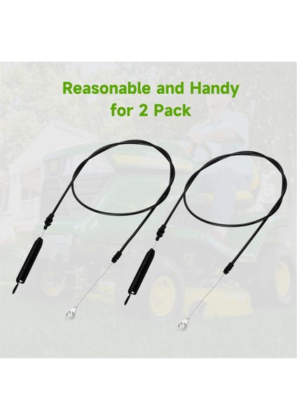 Craftsman YS4500 YT4000 Husqvarna Çim Biçme Makinesi Için 2'li Paket 532435111 Debriyaj Kablosu, 435111 Güverte Bıçağı Bağlantı Kablosu (Yurt Dışından) fiyatları