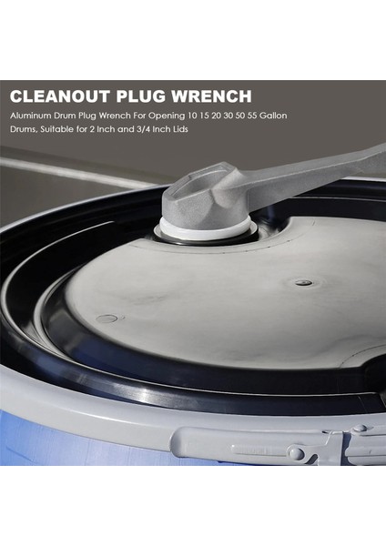10, 15, 20, 30, 50, 55 Galonluk Varilleri Açmak Için Alüminyum Varil Tapa Anahtarı, 2 Inç ve 3/4 Inç Kapaklar Için Uygundur (Yurt Dışından) fırsatları