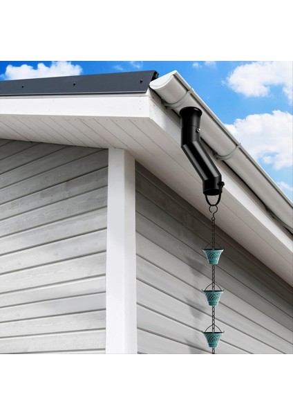 Yağmur Zinciri Oluk Adaptörü Siyah Oluk Montaj Takımı (Yurt Dışından) modelleri