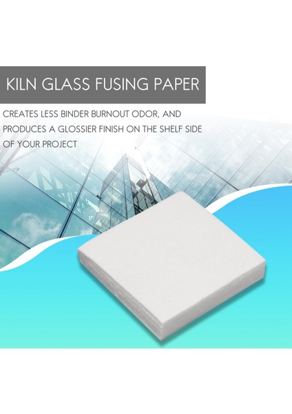 50 Yaprak Seramik Elyaf Kare Mikrodalga Fırın Cam Füzyon Kağıdı Ev Aletleri (Yurt Dışından) modelleri