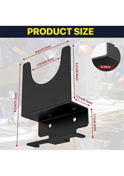 Açı Taşlama Makinesi Tutucu, 5 Inç Açı Taşlama Makinesi/cilalama Makinesi Için Duvara Monte Parlatıcı Tutucu, Açı Taşlama Makinesi Raf Braketi - 4 Adet (Yurt Dışından) indirimleri