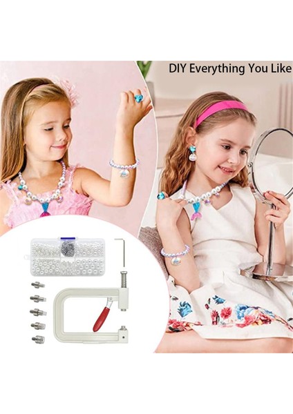 Inci Takma Makinesi, Boncuk Perçin Sabitleme Makinesi, 5 Boyut, Şapkalar Için El Pres Inci Takma Alet Seti, Kendin Yap Aksesuarları (Yurt Dışından) indirimleri