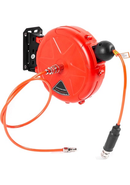 Geri Çekilebilir Hava Hortumu Makarası 10 M Duvara Monte Otomatik Geri Sarma Hava Hortumu Aleti Döner Braketli Hava Kompresörü Malzemeleri (Yurt Dışından)