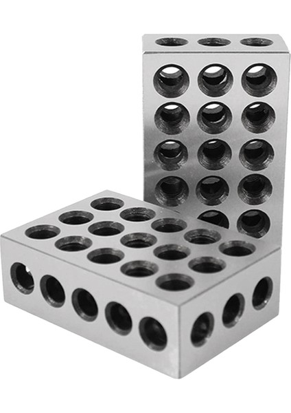 2 Adet/çift 23 Delik Hassas 25-50-75 mm Blok Ölçüsü Sertleştirilmiş Çelik Paralel Blok Seti Eşleşen Makinist Frezeleme Aleti (Yurt Dışından)