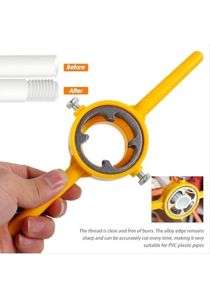 2 Set Plastik Boru Diş Açma Kalıp Seti, Pvc Boru Diş Açma Sıhhi Tesisat Alet Seti (Yurt Dışından) fırsatları