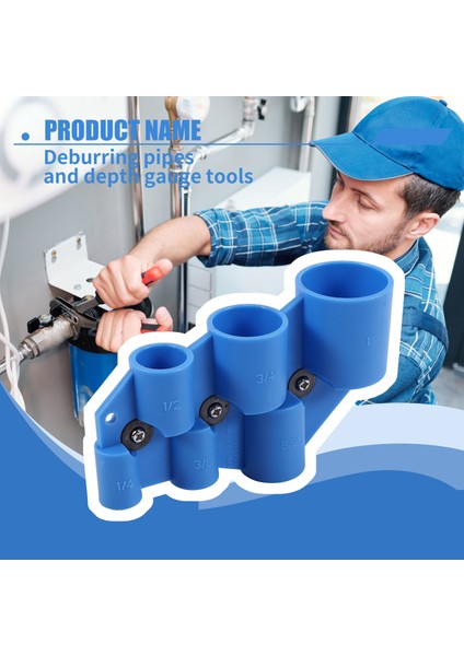 Bakır, Cpvc, Pex, Pe-Rt, Hdpe Borular Için Tam Boy 1/4 Inç-1 Inç Çapak Alma Borusu ve Derinlik Ölçer Aleti (Yurt Dışından) fırsatları