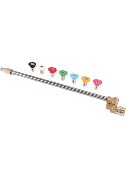 Temizleyici Aparatı, Döner Bağlantı Parçalı Basınçlı Yıkayıcı Uzatma Çubuğu, 7 Nozul Ucu, 1/4 Inç Hızlı Bağlantı, 17 Inç (Yurt Dışından) fiyatları