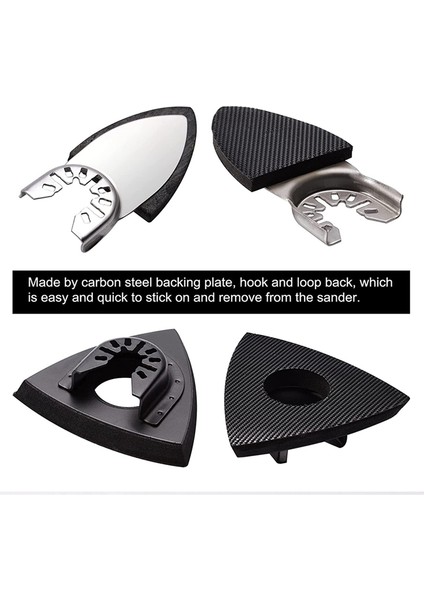 104 Adet Salınımlı Alet Detay Zımpara Pedleri, 2 Adet Üçgen Zımpara Pedleri ve 2 Adet Parmak Zımpara Pedleri, 100 Adet Zımpara Kağıdı (Yurt Dışından) indirimleri