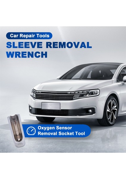22 mm 3/8 Inç Tahrikli Lambda Oksijen Sensörü Sökme Soket Anahtarı Aleti + Delik Pencere Teli Araba Tamir Aletleri Gümüş (Yurt Dışından) fırsatları