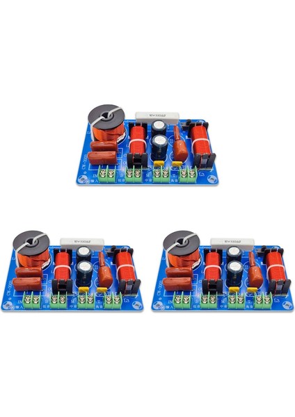 3'lü Paket Yüksek, Orta ve Düşük Hoparlör Dönüştürme Geçişi 3 Yollu Ses Ayarlanabilir Frekans Bölücü Hifi Yüksek Sadakat Filtresi (Yurt Dışından)