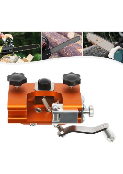 Zincirli Testere Bileme Aparatı, 4-22 Inç Zincirli Testere ve Elektrikli Testere Için 5 Çapaklı El Kranklı Zincirli Testere Bileme Kiti (Yurt Dışından) indirimleri