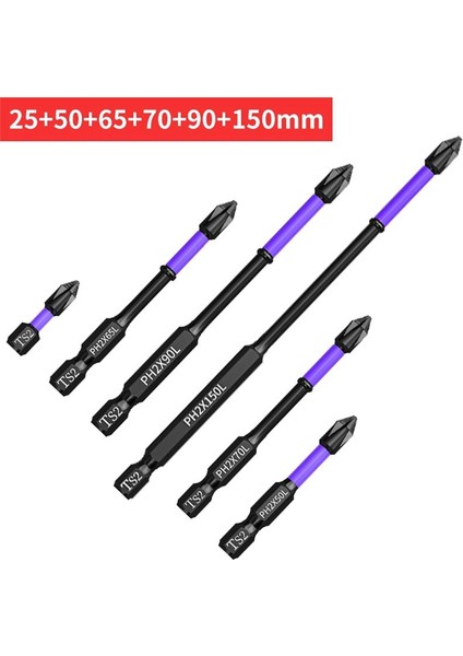 Manyetik Toplu Başlı Çapraz Tornavida Darbeli Matkap Ucu Vida 65MM (Yurt Dışından) modelleri