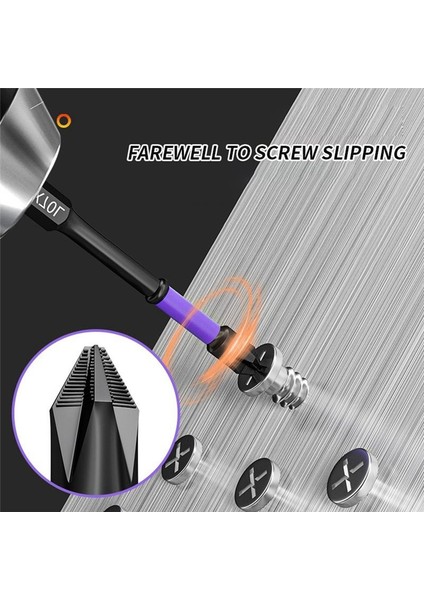 Manyetik Toplu Başlı Çapraz Tornavida Darbeli Matkap Ucu Vida 65MM (Yurt Dışından) fırsatları