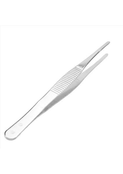 5,5" Uzunluğunda Gümüş Tonlu Paslanmaz Çelik Yuvarlak Uçlu Cımbız (Yurt Dışından)