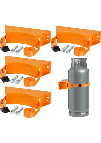 Parçalı Propan Tankı Tutucu, Tüp Tutucu, Propan Tankı Tutucu, 4-12 Inç, Çeşitli Tüpleri Monte Etmek Için (Yurt Dışından)