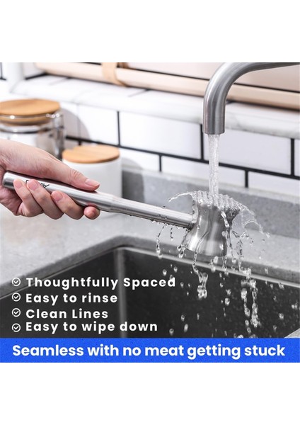 Et Dövücü Tokmak Paslanmaz Çelik, Çift Taraflı Et Dövücü Tavuk Dövücü, Biftek ve Sığır Eti Için Ağır Hizmet Tipi Et Dövücü (Yurt Dışından) fırsatları