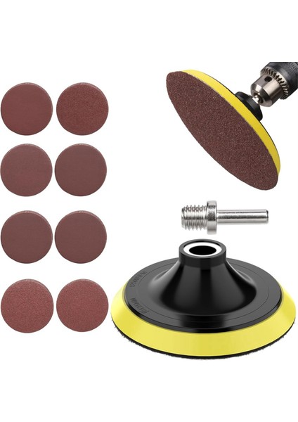Inç Cırt Cırt Zımpara Diskleri, 70 Adet Zımpara Kağıdı Son Işlem Diski 40, 60, 80, 120, 180, 240, 320, 600 Kum 3/8 Inç Dişler (Yurt Dışından) fiyatları