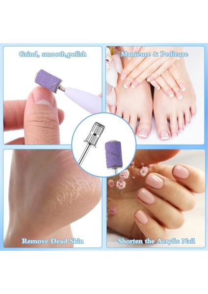 Mandrel Tırnak Matkabı Ucu, Tırnak Matkabı Için 20 Adet Zımpara Ucu, 3/32 Inç Zımpara Bandı Şaftı Yedek Tırnak Matkabı Ucu (Yurt Dışından) modelleri