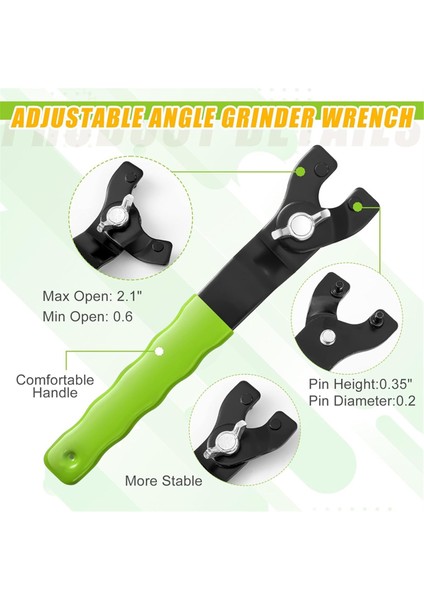 5/8 Inç -11 Açı Taşlama Makinesi Uzatma Şaftı Bağlantı Çubuğu Açı Taşlama Makinesi Aksesuarı ve Taşlama Makinesi Ayarlanabilir Anahtarı (Yurt Dışından) fiyatları