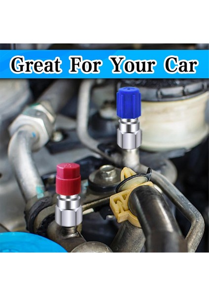 R12'DEN R134A'YA Dönüşüm Kiti, Ac Yenileme Bağlantı Adaptörü Kiti, 1/4 Inç Dişi, Otomatik A/c Soğutma Sistemi Için (Yurt Dışından) indirimleri