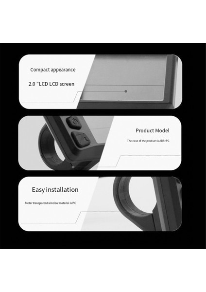 Bafang Center Motor 530S Kod Tablosu BBS01/02/HD Evrensel Kod Tablosu Aksesuarları Için LCD Ekranlı Elektrik Sayacı (Yurt Dışından) modelleri