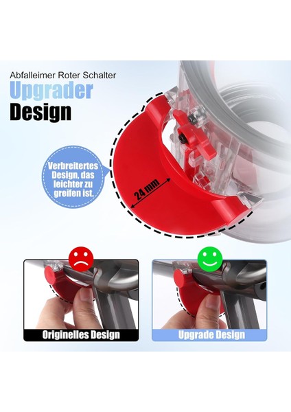 Dyson V10 SV12 Elektrikli Süpürge Aksesuarları Yedek Parçaları Toz Toplama Kovası ve Tornavida (Yurt Dışından) modelleri