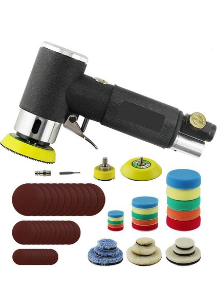Hava Zımpara Mini Pnömatik 1 Inç/2 Inç/3 Inç Taşlama Makinesi Seti Araba Cilalama Için Yüksek Hızlı Hava Güçlü Cilalama Hava Aleti (Yurt Dışından)