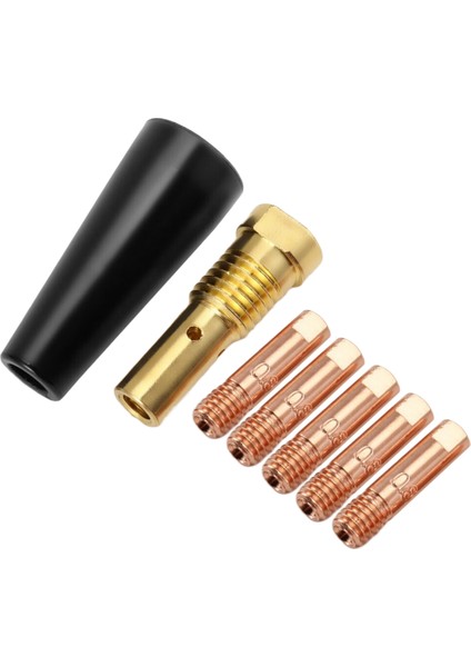 FC90 Akı Çekirdekli Tel Beslemeli 0,8 mm FC90 Mıg Kaynak Makinesi Kaynak Aletleri Için 7 Adet/takım Gazsız Nozul Ucu (Yurt Dışından)
