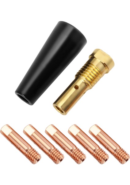 FC90 Akı Çekirdekli Tel Beslemeli 0,8 mm FC90 Mıg Kaynak Makinesi Kaynak Aletleri Için 7 Adet/takım Gazsız Nozul Ucu (Yurt Dışından) modelleri