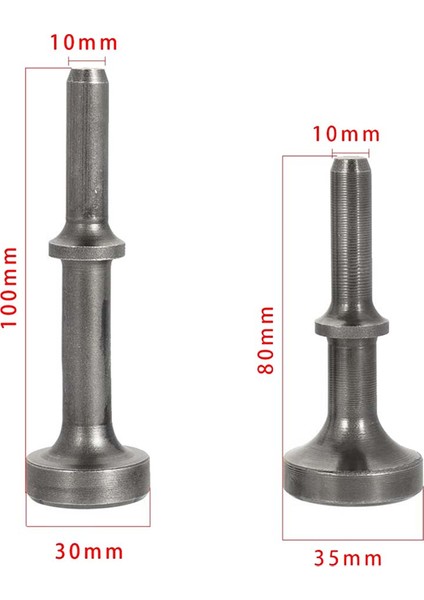 2 Adet 80MM/100MM Kürek Çekiç Çelik Düzeltme Pnömatik Sürükleme Hava Çekiç Elektrikli Aletler Uç Seti Uzatılmış Uzunluk Aleti (Yurt Dışından) modelleri