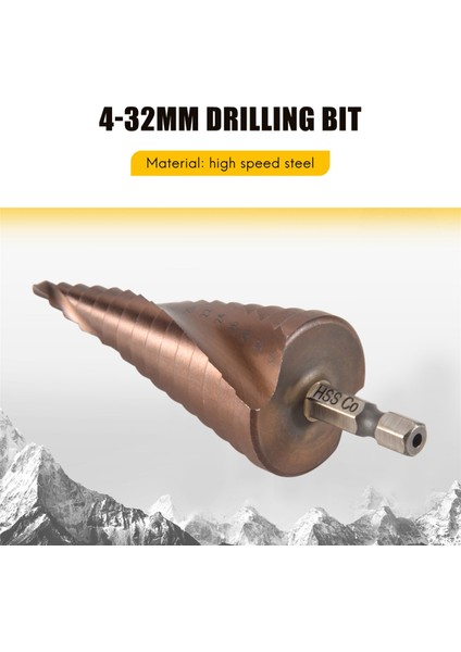 M35 Hss Co Kademeli Matkap Ucu Kobalt Konik Matkap Uçları 4-32 mm Ahşap Paslanmaz Çelik Metal Delik Testeresi Takım Seti Altıgen (Yurt Dışından) indirimleri