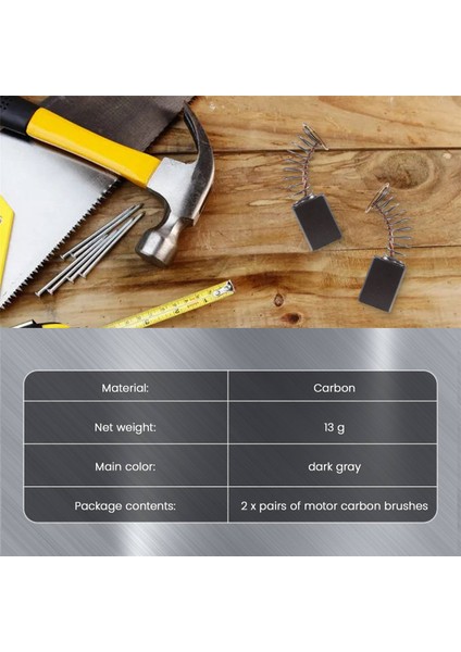 2 Çift 12 x 9 x 6 mm Kömür Fırçası Elektrikli Darbeli Motor Için Elektrikli Alet (Yurt Dışından) fiyatları