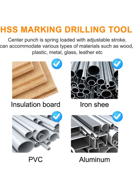 1 Adet Hss Merkez Zımba Stator Delme Otomatik Merkez Pim Zımba Yaylı Işaretleme Delme Aleti Koruyucu Kılıflı - Kırmızı ve Gümüş (Yurt Dışından) indirimleri