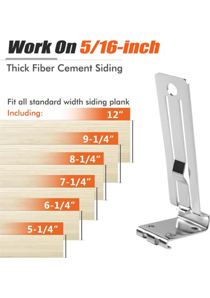 Hardie Levha Kaplama Aletleri Için 4'lü Kancalar, 5/16 Inç Fiber Çimento Kaplama, Duvar Ankraj Kaplama Kurulum Aletleri (Yurt Dışından) fırsatları