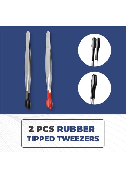 Adet Kauçuk Uçlu Cımbız, Yumuşak Uçlu Cımbız, Pvc Kaplamalı Yumuşak Düz Uçlu Laboratuvar Endüstriyel Hobi El Sanatları Cımbızı Aletleri (Yurt Dışından) indirimleri