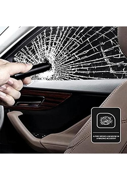 Güvenlik Çekici, Güvenli Çekiç, Cam Kırıcı, Cam Kırıcı ve Emniyet Kemeri Kesici, Araba Acil Durum Kaçış Aracı (Kırmızı) (Yurt Dışından)