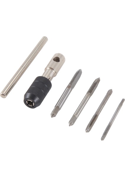 5 Adet/takım T Tipi Makine El Vida Diş Açma Kılavuzları M3/m4/m5/m6 Kılavuz Seti, Büküm Matkap Uçları ve Anahtar ile (Yurt Dışından) modelleri