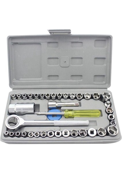 40 Adet Otomobil Tamir Aletleri, Araç Üstü Aletleri, Tamir Aletleri, Acil Durum Soket Kombine Anahtarı (Yurt Dışından)