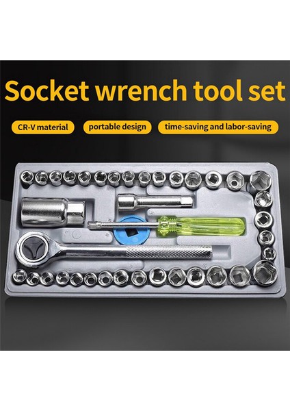 40 Adet Otomobil Tamir Aletleri, Araç Üstü Aletleri, Tamir Aletleri, Acil Durum Soket Kombine Anahtarı (Yurt Dışından) indirimleri