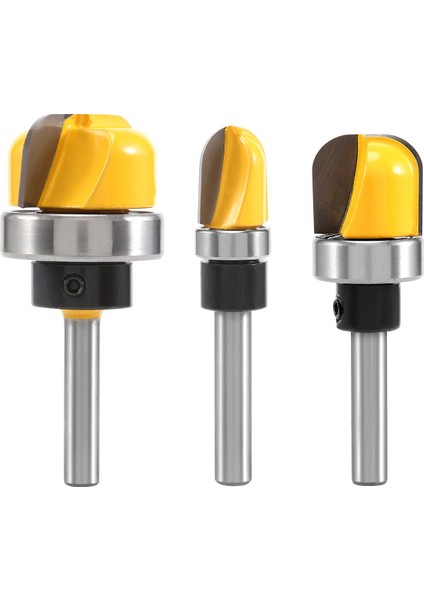 Adet 1/4 Inç Saplı Kase ve Tepsi Freze Ucu, Bilyalı Rulmanlı Kase ve Tepsi Şablon Freze Ucu Seti (Yurt Dışından) fiyatları
