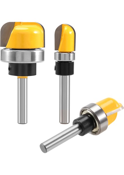 Adet 1/4 Inç Saplı Kase ve Tepsi Freze Ucu, Bilyalı Rulmanlı Kase ve Tepsi Şablon Freze Ucu Seti (Yurt Dışından) modelleri