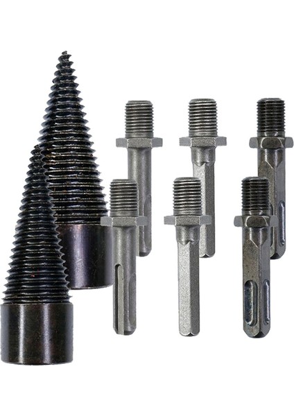 Split Matkap Ucu, Easysplit Matkap Ucu, Easy Split Matkap Ucu, Odun Kütüğü Matkap Ucu Çelik Yakacak Odun Ayırıcı (32/42MM) (Yurt Dışından)