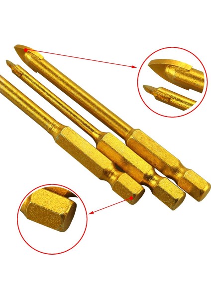 Parça Fayans Matkabı Seramik Matkap Seti Cam Matkap Ucu Seti Altıgen Fayans Matkap Seti Aynalar / Cam / Fayanslar Için Cam Fayans Delme Aleti - 3/4/5/6/8/10 / 12 mm (Yurt Dışından) fiyatları